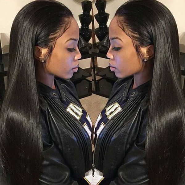 Hair Weave Bundles With Frontal Closure Pre Plucked Dolago Remy Straight Bundles With Closure 360 Lace Frontal 4 Pcs