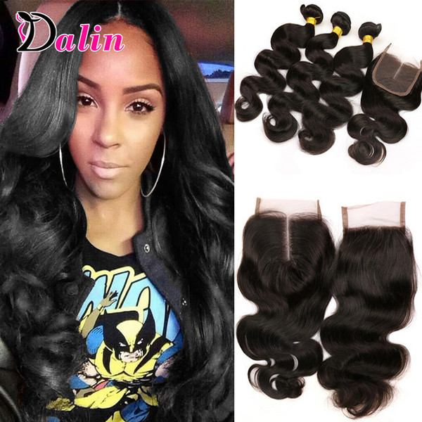 Brazilian Body Wave 3 Bundles With Closure Remy Brazilian Wavy Human Hair With Lace Closure Body Wave Brazilian Virgin Hair With 4*4 Closure