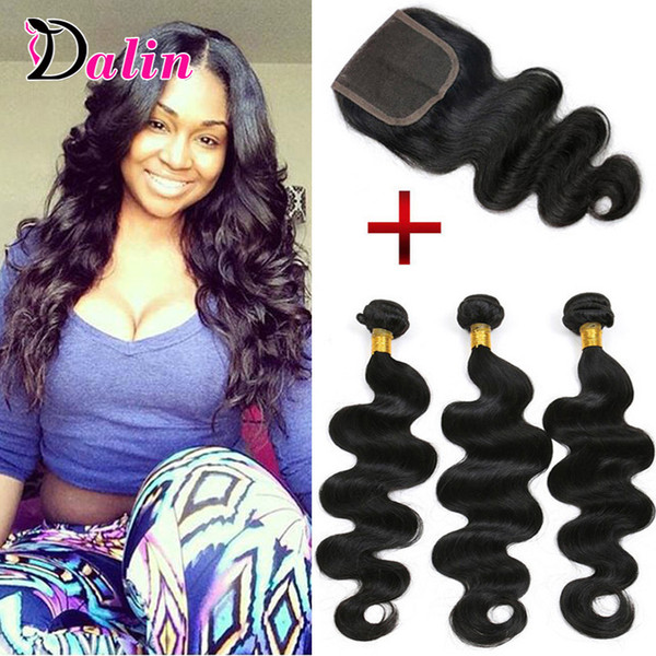 3 Bundles Brazilian Body Wave With Closure Remy Brazilian Body Wave Human Hair With Lace Closure Body Wave Brazilian Virgin Hair Weaves