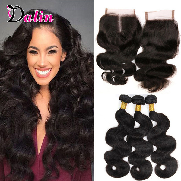 3 Bundles Brazilian Virgin Hair Body Wave With Closure Brazilian Body Wave With Closure Brazilian Wet And Wavy Human Hair With Lace Closure