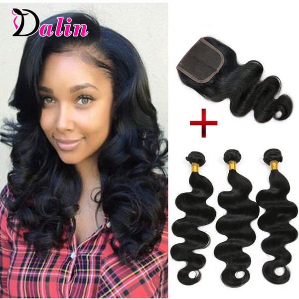 3 Bundles Body Wave Brazilian Virgin Hair With Closure Brazilian Body Wave With Lace Closure Brazilian Body Wave Human Hair With Closure