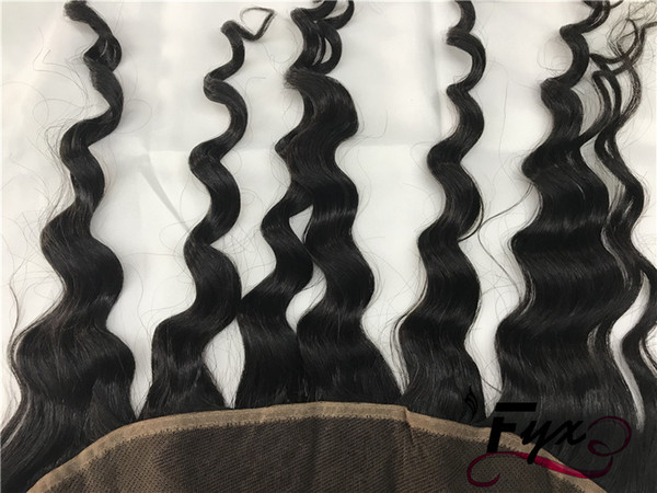 Loose wave Indian remy Lace Frontal Closure 13X2 Free Middle 3 Part Full Frontal Ear to Ear Hair lace frontals with baby hair