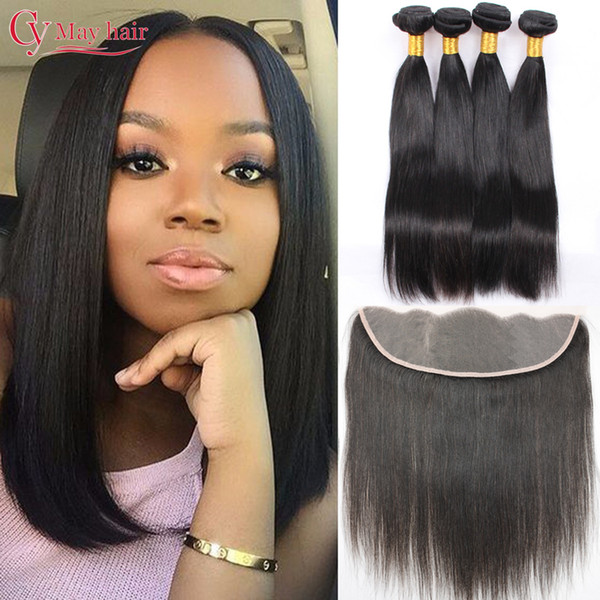 Brazilian Straight & Body Wave Human Hair Bundles With Frontal Closure Brazilian Human Hair With Closure Unprocessed Virgin Hair Weaves