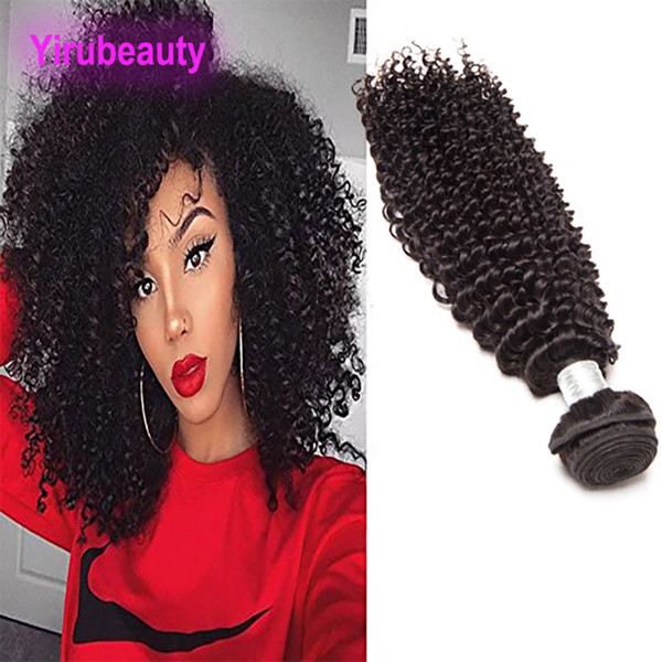 Peruvian Virgin Hair Kinky Curly 1 Bundle 8-28inch Bundle Double Weft Hair Weaves One Bundle from Yiruhair