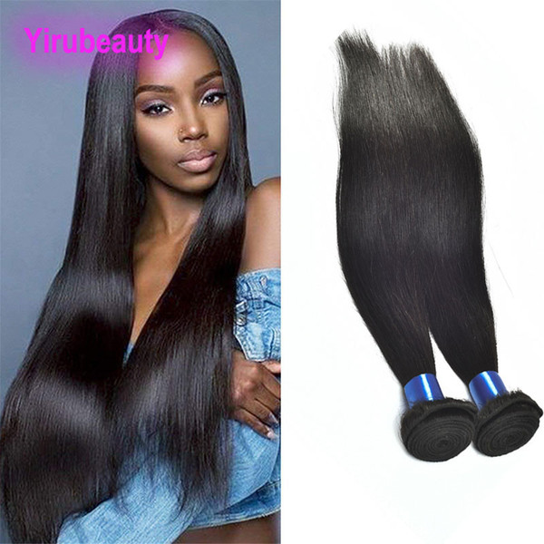 Malaysian Virgin Hair Extensions 2 Bundles Human Hair Bundles 2 Pieces/lot Malaysian Straight Natural Color Silky Straight