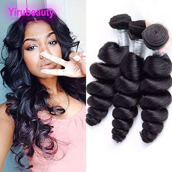 Brazilian Virgin Hair Loose Wave Double Wefts 3 Bundles Hair Extensions Loose Wave 95-00g/piece Hair Weaves Weft From Yiruhair