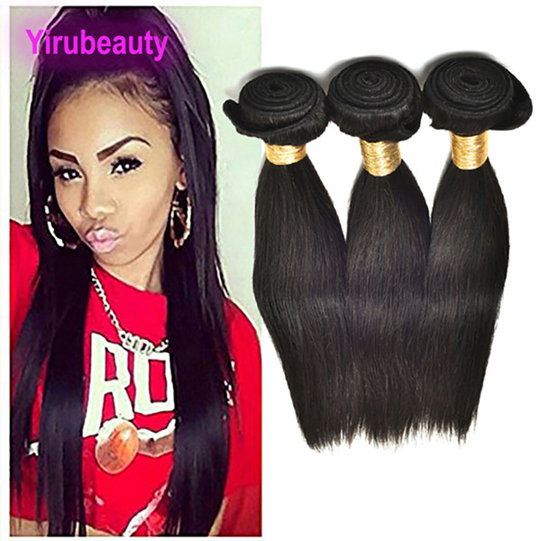 Brazilian Peruvian Indian Malaysian Virgin Human Hair 3 Bundles Straight Hair Double Wefts 8-28 inch Straight Hair Extensions