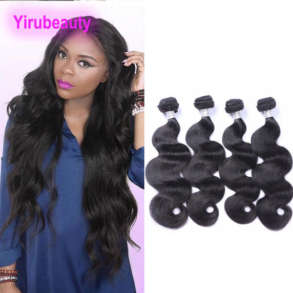 Brazilian Human Hair 4 Bundles Body wave Straight Hair Double Wefts Hair Extensions Bundles 4 pieces/lot 95-100g/piece