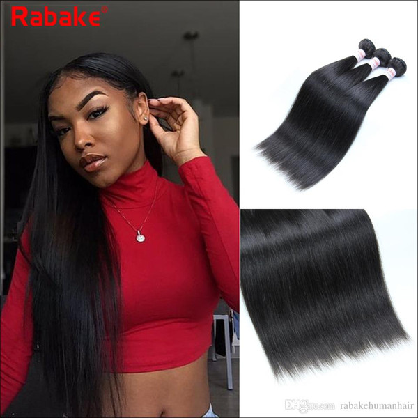 Indian Straight 100% Unprocessed Raw Indian Remy Human Hair Bundles with 4x4 top lace Closure Cuticle Aligned Virgin Hair Extensions deal