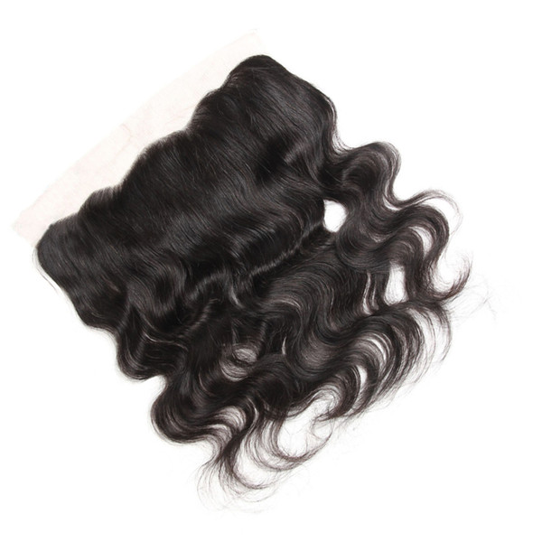 Mongolian Body Wave Human Hair Closure 13x4 Full Lace Frontal Pre-Plucked 100% Virgin Unprocessed Mongolian Hair Lace Frontal Free Part