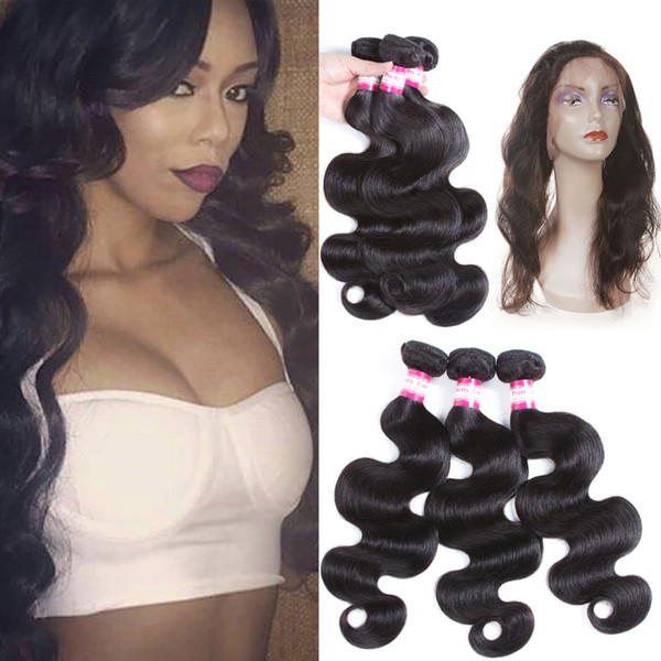 8A 360 Lace Frontal Closure 22*4*2inch Brazilian Peruvian Malaysian Indian Body Wave Virgin Human Hair Full Lace Frontal Closure tangle free