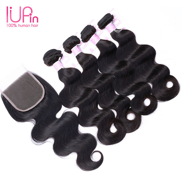 Brazilian Virgin Body Wave Weaves Unprocessed Hair Extennios and Closure Human Hair Bundle Lace Closure 3 Bundles With Closure