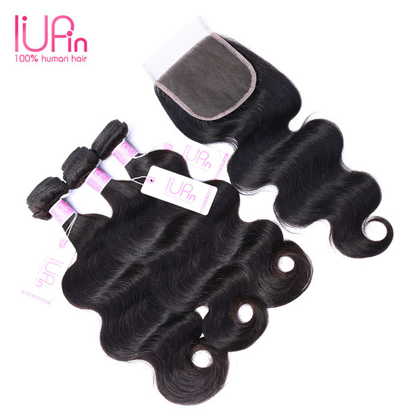 Brazilian Body Wave Virgin Hair Weft with Closure 8A Unprocessed Human Hair with Lace Closure 4x4 3 Bundles Brazilian Virgin Hair Extensions