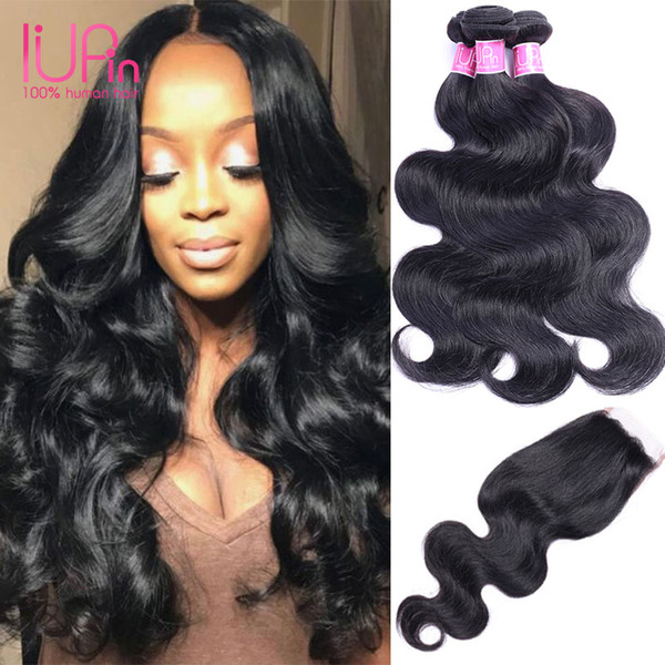 Peruvian Lace Closure With 3 Pcs Peruvian Body Wave Human Hair Extensions Unprocessed Human Hair Wefts With Closure