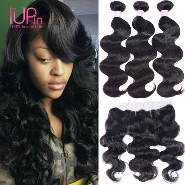 Unprocessed Malayisan Human Hair With Top Grade Closure 13x4 Lace Frontal Ear To Ear IUPin Hair Bundles With Closure Free On Sale