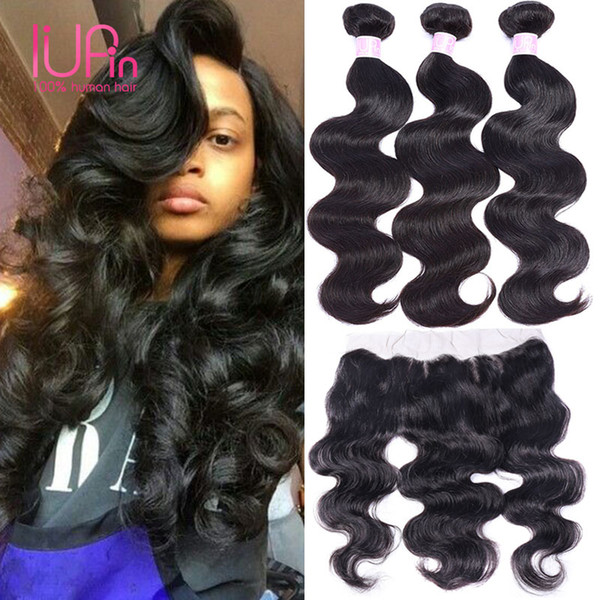 Peruvian Virgin Hair Body Wave Full Lace Frontal Clolsure 13x4 with 3 Bundles Unprocessed Peruvian Hair Bundles With Lace Frontal