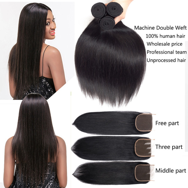 Msjoli Brazilian Straight Unprocessed Malaysian Peruvian Indian Body Wave Human Hair Bundles 9A Quality Human Hair Weaves Virgin Hair