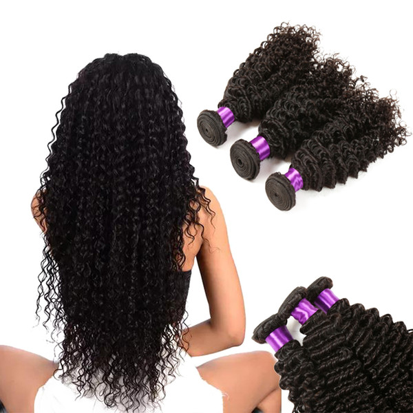 Deep Wave Virgin Hair Extensions Human Hair Bundles With Closure Wholesale Cheap 8A Brazilian Hair 3Bundles With Lace Frontal