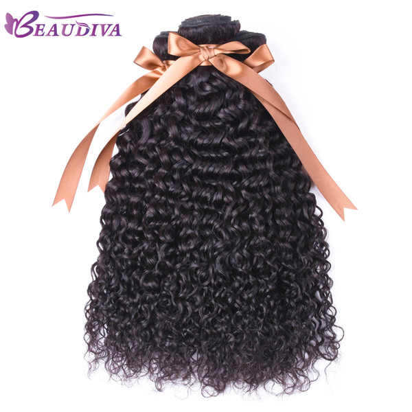 Human Hair Peruvian Kinky Curly With 13*4 Lace Frontal Virgin Hair 2 Pcs peruvian Curly Human Hair Extensions With Frontal