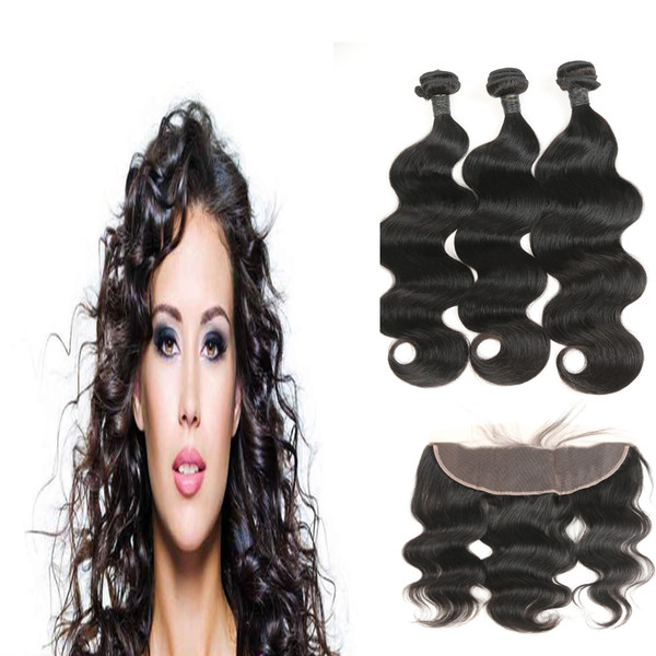 Sell Fast Fashion Promotion Brazilian Body Weave Hair 3 Bundles With Frontal Closure Different Size For You