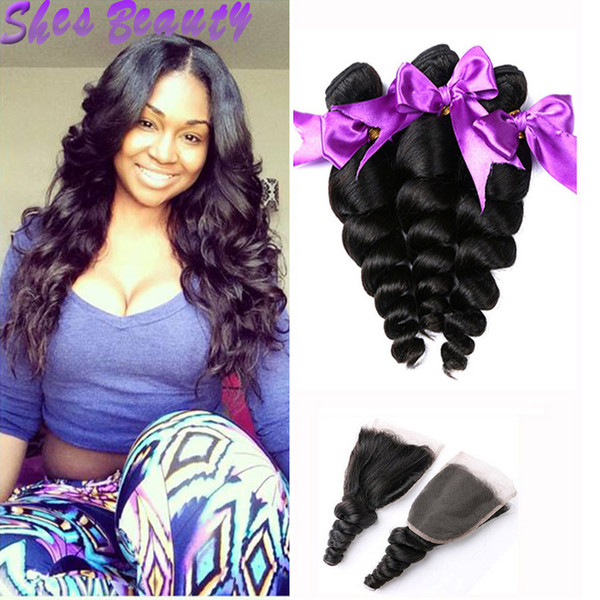 Grade 8A Brazilian Human Hair Bundles Peruvian Malaysian Indian Loose Wave Hair 3 Bundles Mongolian Virgin Human Hair Weaves Extensions