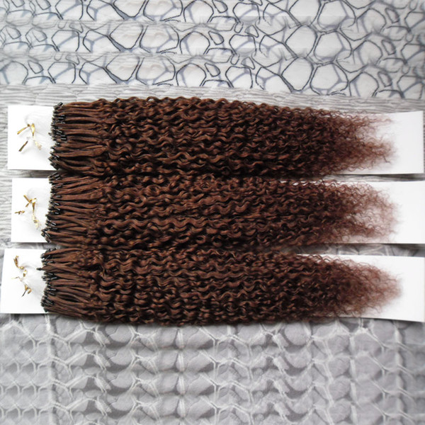 300s Virgin mongolian kinky curly hair micro loop hair extensions 300g afro kinky curly Micro Loop Human Hair Extensions