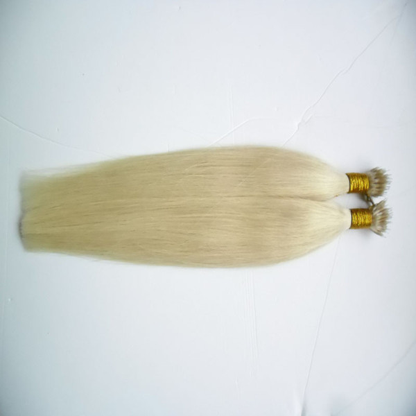 Micro Beads None Remy Nano Ring Links Human Hair Extensions 11 Colors Blonde European Hair 100 Pieces 1g/s