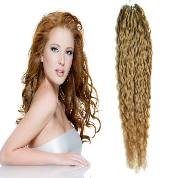 Micro Ring Loop Hair Extensions 100g Afro Kinky Curly Hair 100s Apply Natural Micro Link Hair Extensions Human 100s Micro Bead Extension