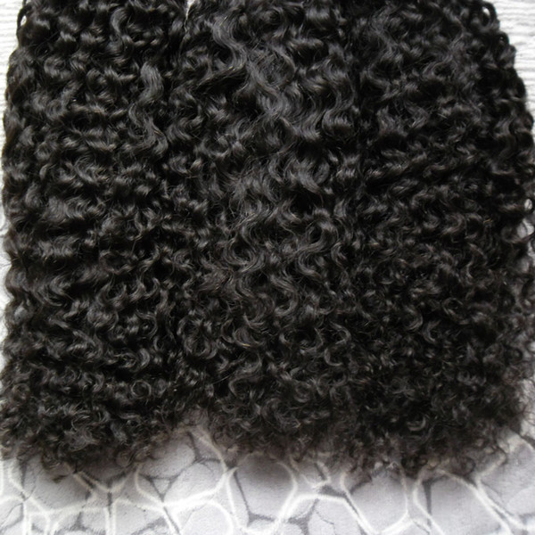 Unprocessed Apply Natural Micro Link Hair Extensions Human 300s Kinky Curly Hair Micro Loop 1 gram Micro Loop Human Hair Extensions