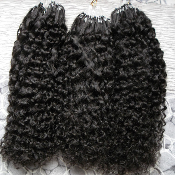 Human Hair Micro bead extensions 300g micro loop human hair extensions 300s kinky curly micro loop hair extensions