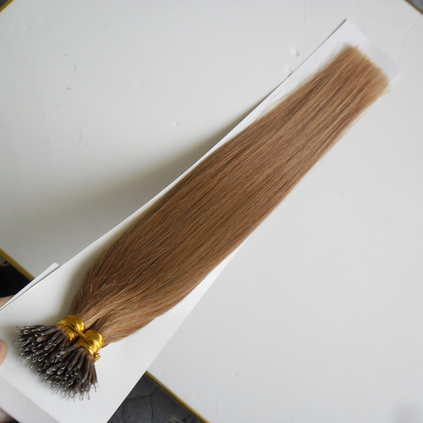 100g Micro Bead Hair Extensions 1g/strand Remy Micro Ring Beads Human Hair Extensions 100 Pieces Remy Micro Beads Human Hair Extensions