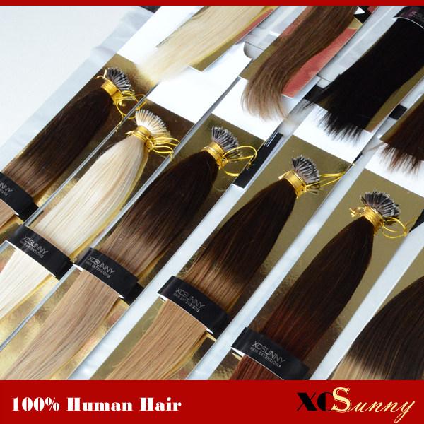 XCSUNNY Nano Ring Remy Hair Extensions 18