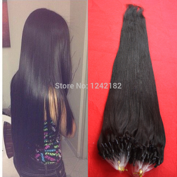 Hot Sale Micro Loop Ring Hair Extension Indian Hair Micro Ring Hair Extensions 1.0 gram Indian Remy Hair 10-26 Inch