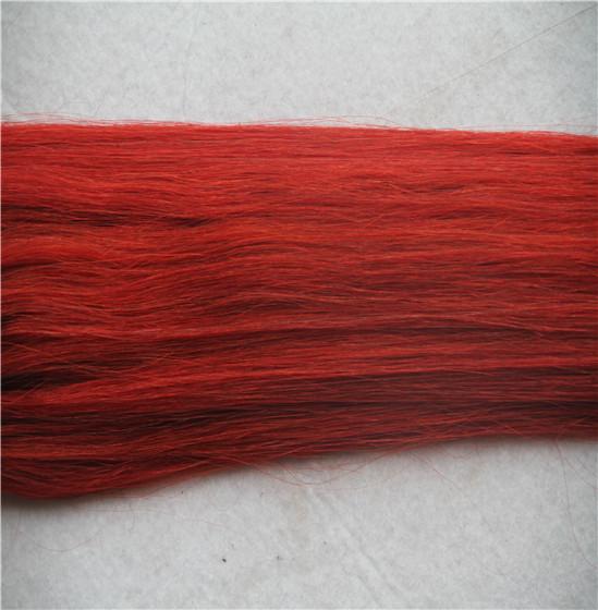Bright Red Color Loop Micro Ring Beads Tipped 100% Real Remy Human Hair Weave 10-30 Inchs Straight Hair Extensions