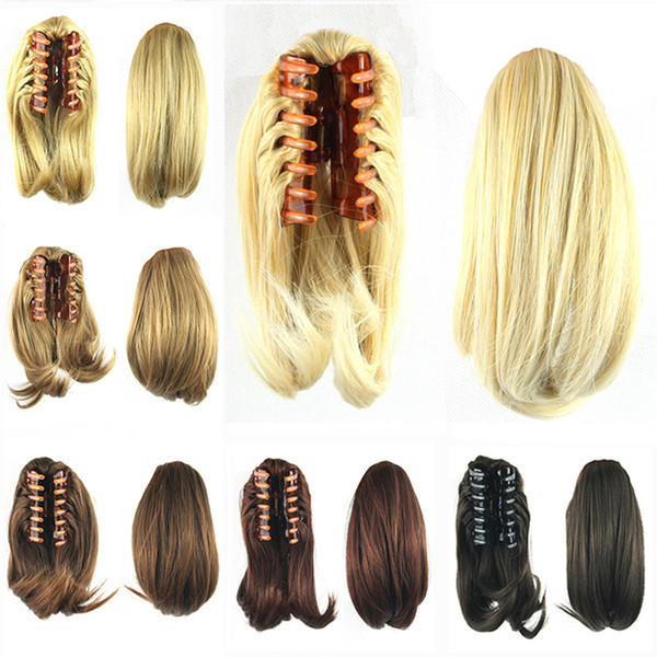 FREE SHIPPING Wholesale Hair Products Ponytail Hair Extensions Clip on Ponytail Hairpin Women's Synthetic Fluffy Ponytail