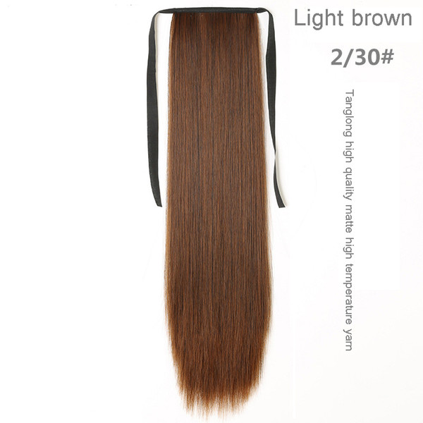 FREE SHIPPING DHL Brazilian hair Ponytail Human Hair Ponytails Straight Indian Clip Hair Extensions more color