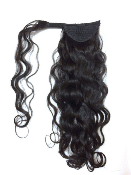 malaysian cheap curly ponytail remy pony tails hair pieces remy ponytail wrap arounds 18