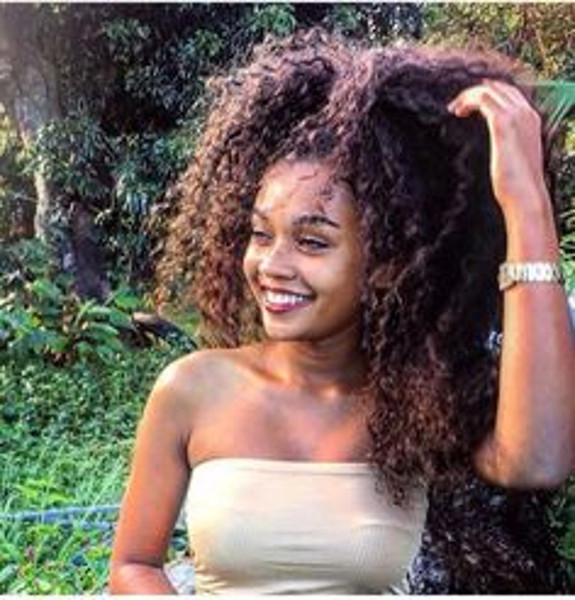 African American Human Hair Ponytail Extensions Brazilian Virgin Hair 140g-160g Kinky Curly Drawstring Pony tail natural color Fast 