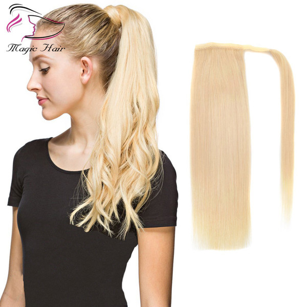 New Products 24''Long Straight Ponytail Clip In Pony Tail Hair Extension Extensions Wrap on Hair Pieces Straight Fake Ponytail