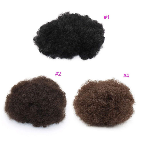 Evermagic hair curly hair pony tail African American Short Afro kinky curly wrap Drawstring puff ponytail hair extension with clips