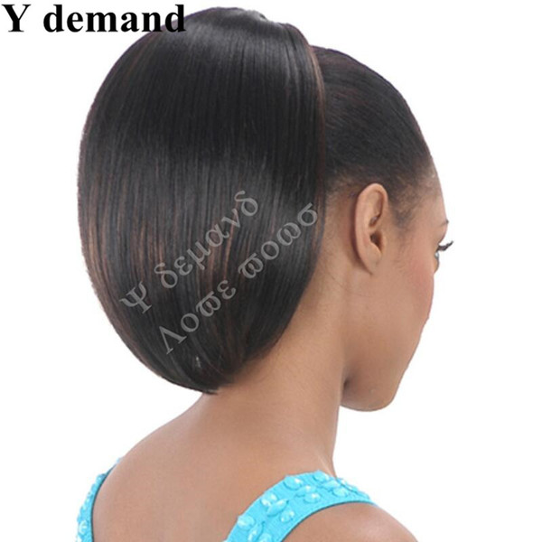 Short Straight Claw Ponytail Hair Accessories Black Afro Ponytails 100% Heat Resistant Synthetic Hair For Black Women Y demand