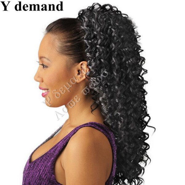 Fashion Hair Accessories Extensions Elegant Gripper Curly Ponytail Hair Pieces Black Long Fake Ponytails Claw False Hair Y demand