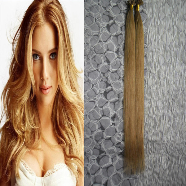 Brazilian virgin straight hair V tip hair extension 22