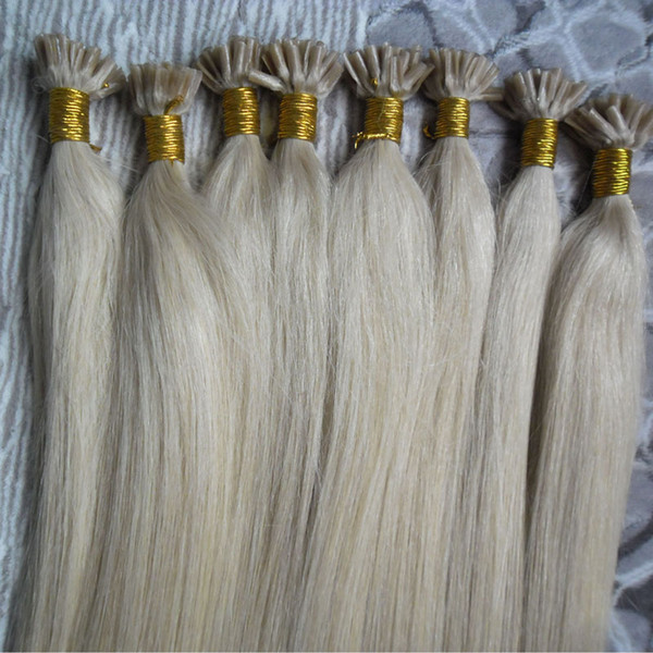 U Tip Hair Extensions Straight 100g Fusion Hair Extensions Straight Machine Made Remy Keratin Pre Bonded Human Hair