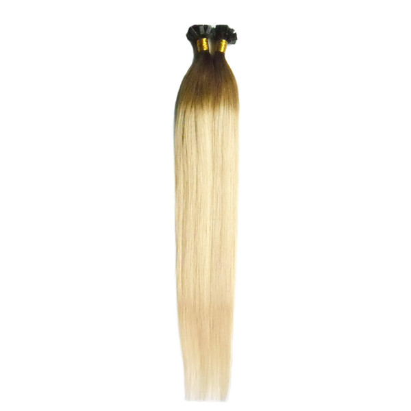 T4/613 two tone ombre brazilian hair 100g u tip hair extensions wholesale