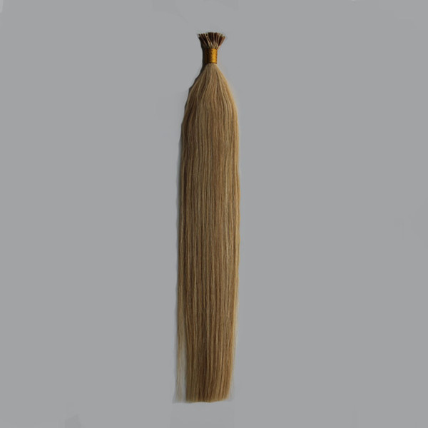 #16 Golden Blonde keratin stick tip hair extensions Non-Remy 100% Human Hair 50g 50s Keratin Human Fusion Hair Nail I Tip