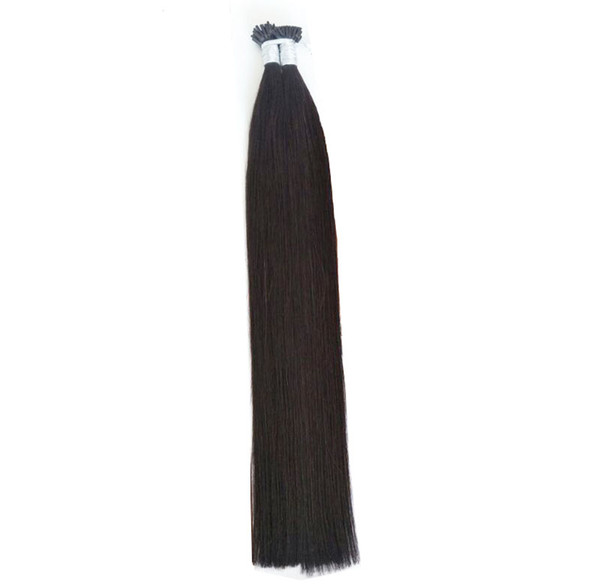 Elibess Brand 1g strand 150g Brazilian Pre-bonded 16-24 Inch Natural Virgin Straight Keratin I-tip Human Hair Extensions, 