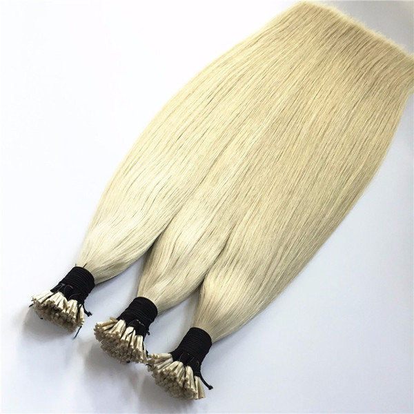 ELIBESS HAIR -Keratin I Stick Tip Hair Extensions 1g/strand 100 strands/lot Prebonded Human Hairs