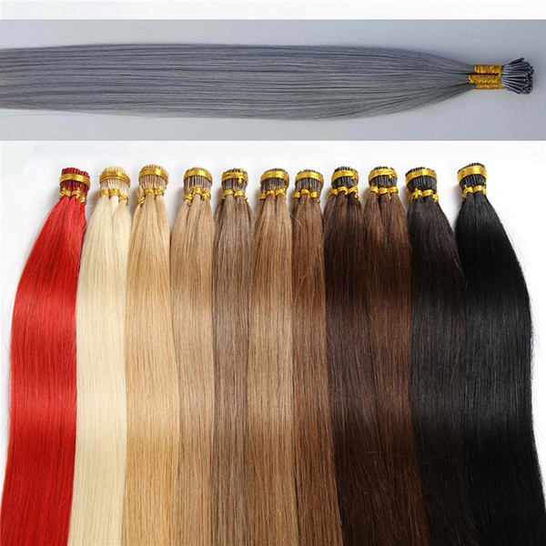 7A New Arrival 1g/s 100g/lot Pre-Bonded Fusion I-tip Hair Extension 16