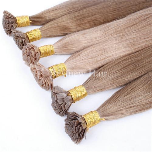 LUMMY Keratin Flat Tip Hair Pre bonded Hair Extensions 100g 18